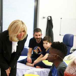 Brigitte Macron (Présidente de la Fondation Hôpitaux de Paris-Hôpitaux de France) lors du lancement de la 31ème édition de l'opération Pièce Jaunes au Centre Hospitalier Régional d'Orléans le 8 janvier 2020. © Dominique Jacovides / Bestimage
