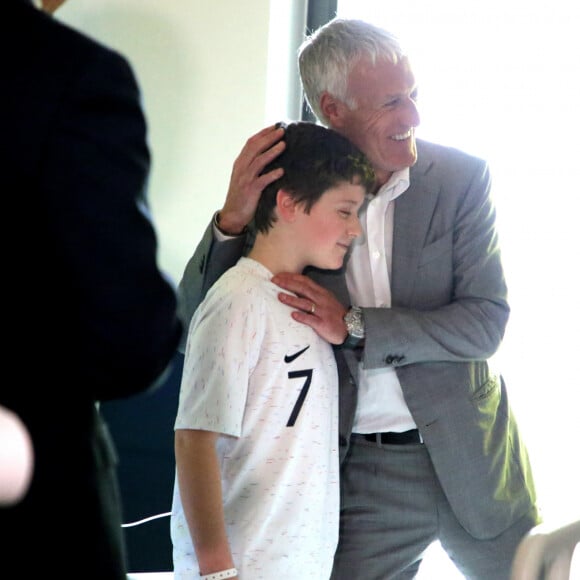 Didier Deschamps, parrain de l'opération Pièces Jaunes 2020 lors du lancement de la 31ème édition de l'opération Pièce Jaunes au Centre Hospitalier Régional d'Orléans le 8 janvier 2020. © Dominique Jacovides / Bestimage