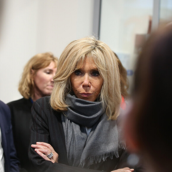Brigitte Macron (Présidente de la Fondation Hôpitaux de Paris-Hôpitaux de France) lors du lancement de la 31ème édition de l'opération Pièce Jaunes au Centre Hospitalier Régional d'Orléans le 8 janvier 2020. © Dominique Jacovides / Bestimage