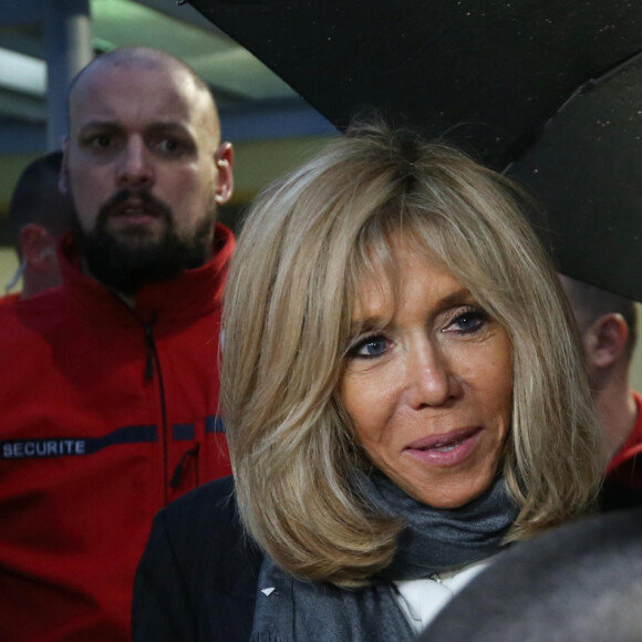 Brigitte Macron (Présidente de la Fondation Hôpitaux de Paris-Hôpitaux de France) lors du lancement de la 31ème édition de l'opération Pièce Jaunes au Centre Hospitalier Régional d'Orléans le 8 janvier 2020. © Dominique Jacovides / Bestimage