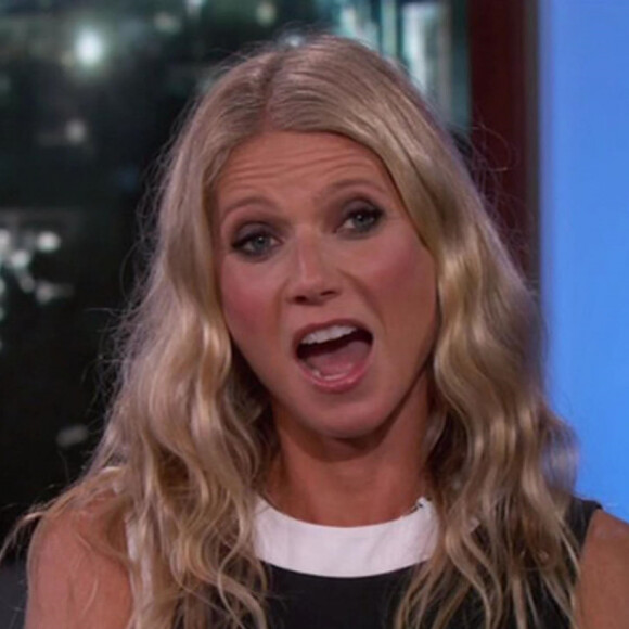 Gwyneth Paltrow sur le plateau de l'émission "Jimmy Kimmel Live!" à Los Angeles, le 2 octobre 2019.