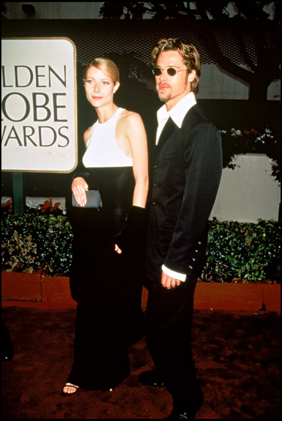Brad Pitt et Gwyneth Paltrow - Cérémonie des Golden Globes. Beverly Hills. Le 22 janvier 1996.