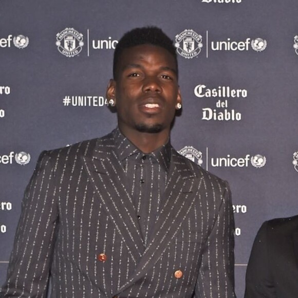 Paul Pogba lors du dîner de gala caritatif "Manchester United "United for UNICEF" au Old Trafford à Manchester, Royaume Uni, le 22 janvier 2019.