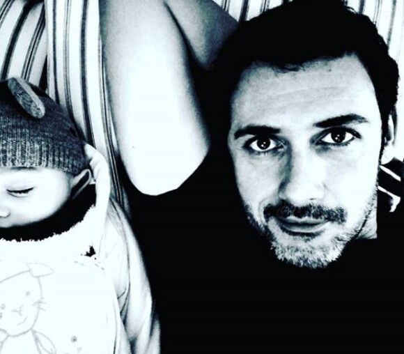 Emanuele Giorgi et son fils sur Instagram.