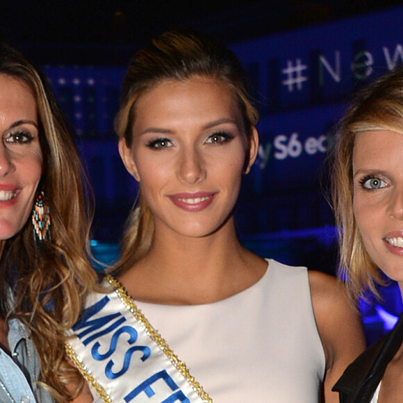 Sophie Thalmann , Camille Cerf (Miss France 2015) et Sylvie Tellier - Soirée Samsung " New Edge Night " pour la sortie du nouveau Samsung Galaxy GS6 edge à la piscine Molitor à Paris le 15 septembre 2015.15/09/2015 - Paris