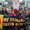 Susan Sarandon, Joaquin Phoenix, Jane Fonda - Les people marchent pour le climat à Washington le 10 janvier 2020.