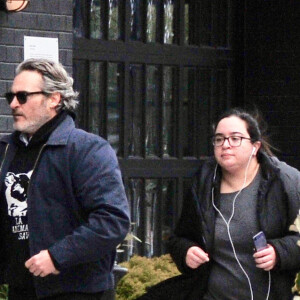 Joaquin Phoenix est allé déjeuner avec des amis à Washington D.C, le 10 janvier 2020.