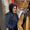 Exclusif - Joaquin Phoenix essaie de passer incognito à son arrivée à l'aéroport de Washington, le 10 janvier 2020.