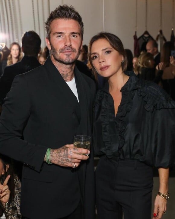 Victoria et David Beckham le 1er octobre 2019 sur Instagram.