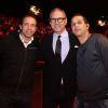 David Donadei (Président de l'association "Citestars"), Philippe Candeloro et Alain Pacherie (Patron du cirque Phenix) assistent à la soirée du 21ème arbre de Noël de l'association "Citéstars" au cirque Phénix en présence de 150 enfants défavorisés à Paris, le 12 janvier 2020. © Cédric Perrin/Bestimage