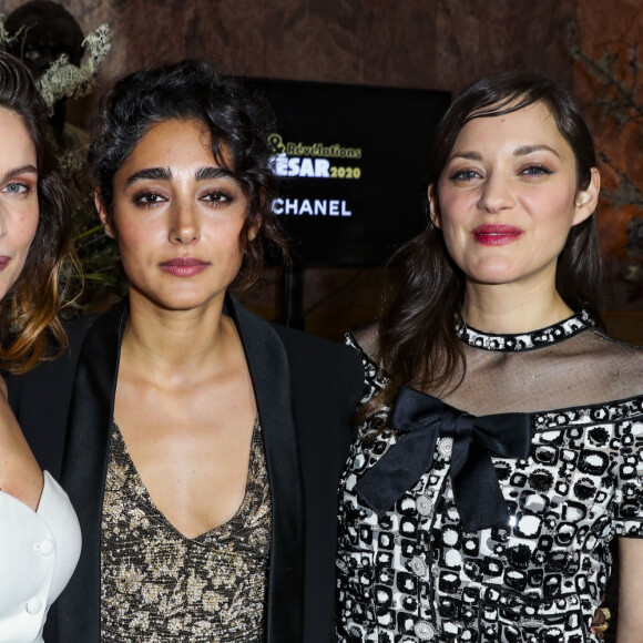 Laetitia Casta, Golshifteh Farahani, Marion Cotillard - Intérieur du dîner Chanel des révélations César 2020 au Petit Palais à Paris, le 13 janvier 2020. © Olivier Borde/Bestimage
