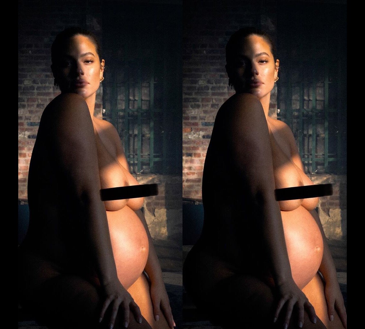 Ashley Graham enceinte : Elle pose totalement nue sur Instagram - Purepeople