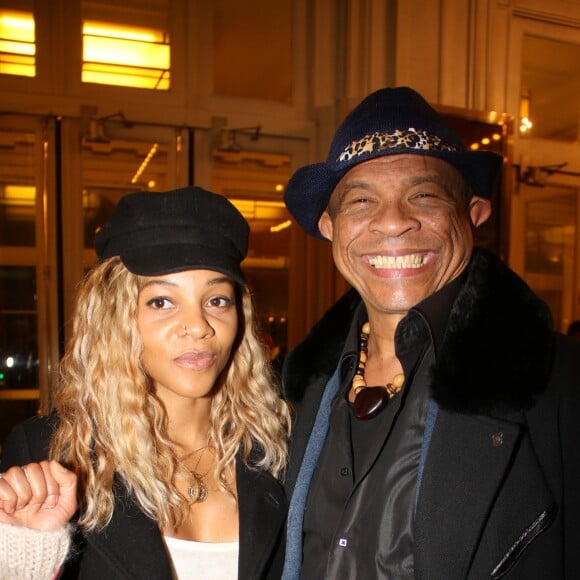 Louisy Joseph et Francky Vincent - Célébrités lors du défilé Maison Anoufa lors de la Fashion Week de Paris, France, le 21 janvier 2018. © Philippe Baldini/Bestimage