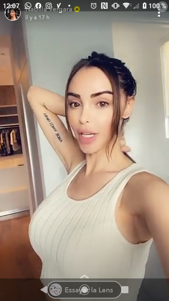 Nabilla Benattia maman fière de Milann, Snapchat, le 16 janvier 2020