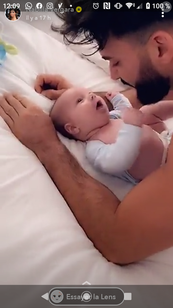 Nabilla Benattia maman fière de Milann, Snapchat, le 16 janvier 2020