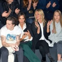 Kate Moss et sa fille Lila complices avec les Beckham au défilé Dior à Paris