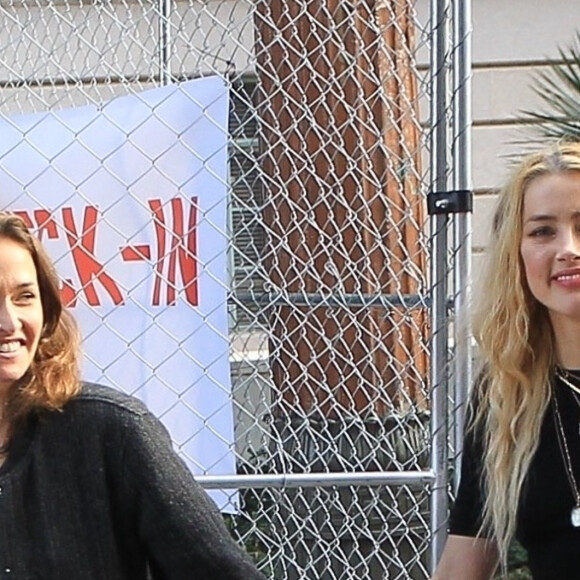 Amber Heard et sa compagne Bianca Butti lors de la "Women's March" à Los Angeles, le 18 janvier 2020.