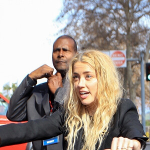 Amber Heard lors de la "Women's March" à Los Angeles, le 18 janvier 2020.