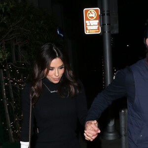 Eva Longoria et son mari Jose Baston ont dîné au restaurant "Mr Chow" à Beverly Hills le 13 janvier 2020.