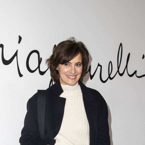 Inès de la Fressange assiste au défilé de mode Haute Couture printemps-été 2020 "Schiaparelli", au Palais de Tokyo. Paris, le 20 janvier 2020. © Olivier Borde / Bestimage