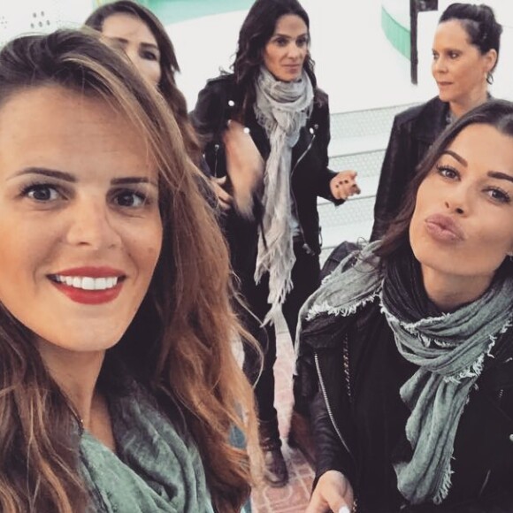 Laure Manaudou et Fanny Skalli le 20 avril 2018.
