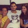 Laure et Florent Manaudou avec Fanny Skalli le 5 novembre 2013.