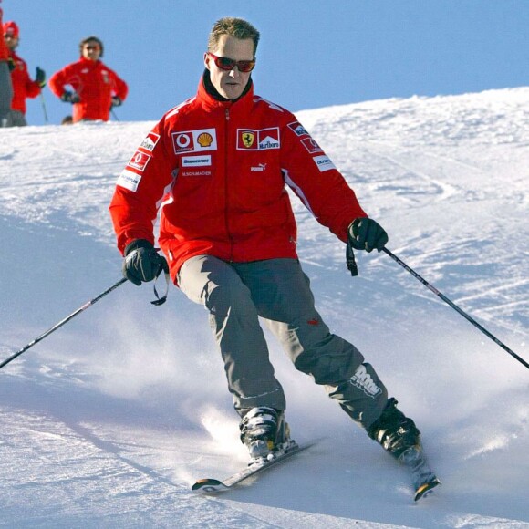 Michael Schumacher à Madonna di Campiglio, le 11 janvier 2005