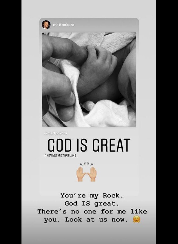 Christina Milian et M. Pokora, sur un nuage après la naissance de leur fils Isaiah, survenue à Los Angeles le 20 janvier 2020, se sont échangés de doux mots sur Instagram après l'accouchement.