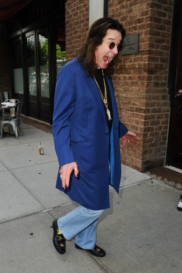 Ozzy Osbourne arrive à l'hôtel "The Greenwich" à New York, le 5 septembre 2018.