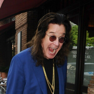 Ozzy Osbourne arrive à l'hôtel "The Greenwich" à New York, le 5 septembre 2018.