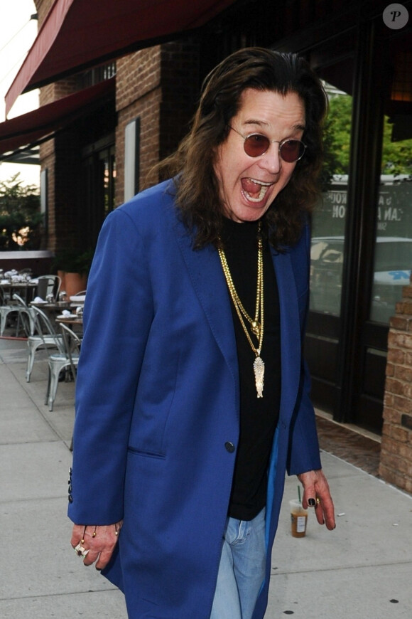 Ozzy Osbourne arrive à l'hôtel "The Greenwich" à New York, le 5 septembre 2018.