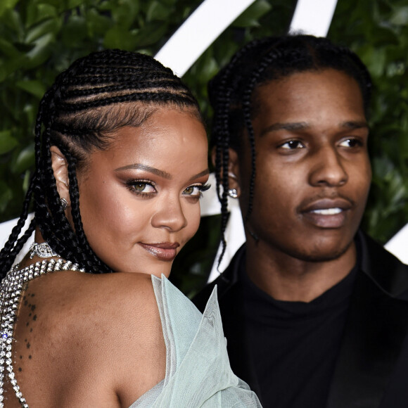 Rihanna et ASAP Rocky à la soirée 'Fashion Awards 2019' au Royal Albert Hall à Londres, le 2 décembre 2019. © Steve Vas / ZumaPress / Bestimage