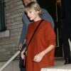 Exclusif - Taylor Swift quitte la Howard Gilman Opera House après le dernier concert de Madonna à Brooklyn, New York, le 13 octobre 2019.
