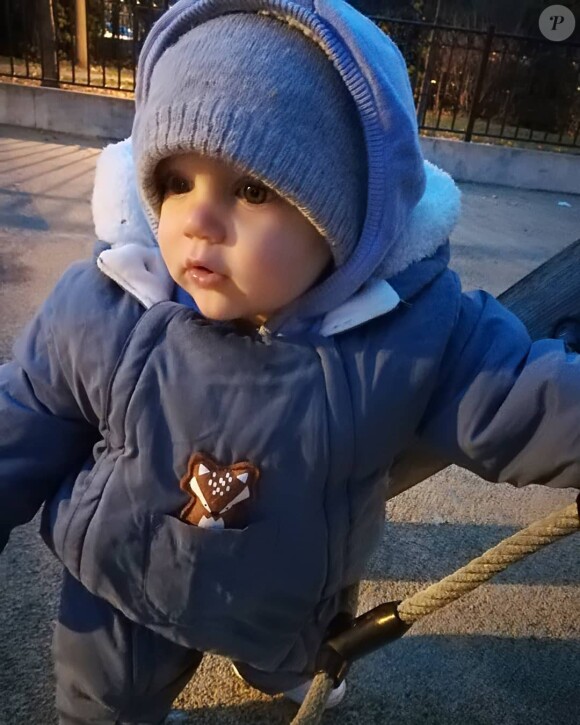 Raphaël, le fils de Cindy Lopes, novembre 2019