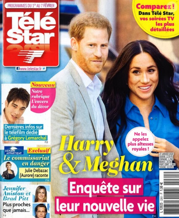 Léa François en couverture du magazine "Télé Star". Janvier 2020.