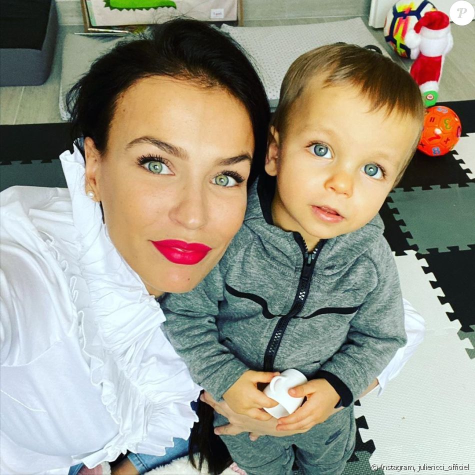 Julie Ricci avec son fils Gianni, le 12 janvier 2020