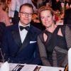 Le prince Daniel de Suède et Annika Sörenstam lors du Gala des Sports à l'Ericsson Globe à Stockholm, le 27 janvier 2020.