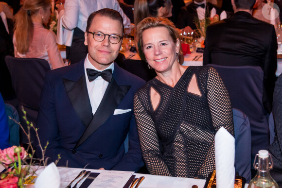 Le prince Daniel de Suède et Annika Sörenstam lors du Gala des Sports à l'Ericsson Globe à Stockholm, le 27 janvier 2020.