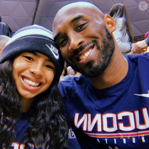 Kobe Bryant avec sa fille Gianna, le 3 mars 2019.