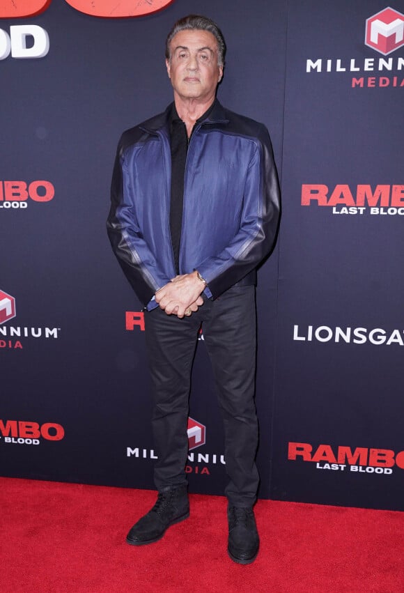 Sylvester Stallone à la première de "Rambo: Last Blood" au AMC Lincoln Center à New York, le 18 septembre 2019.