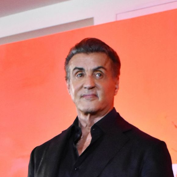 Sylvester Stallone en conférence de presse pour "Rambo: Last Blood" à Mexico City, le 12 septembre 2019.