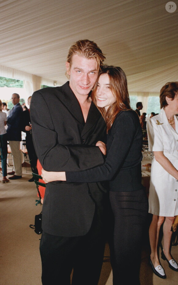 Guillaume Depardieu et Clotilde Courau à Paris le 5 septembre 1997.