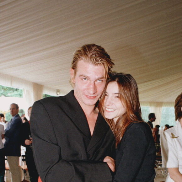Guillaume Depardieu et Clotilde Courau à Paris le 5 septembre 1997.