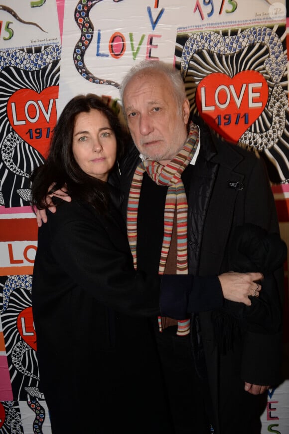 Exclusif - Cristiana Reali et François Berléand - Lancement du nouveau parfum "Black Opium Intense" d'Yves Saint Laurent au Boum Boum à Paris, le 5 février 2019. © Rachid Bellak/Bestimage