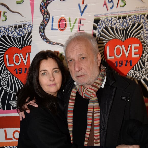 Exclusif - Cristiana Reali et François Berléand - Lancement du nouveau parfum "Black Opium Intense" d'Yves Saint Laurent au Boum Boum à Paris, le 5 février 2019. © Rachid Bellak/Bestimage