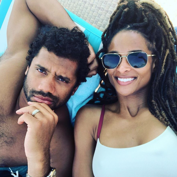 Ciara et Russell Wilson. Mai 2019.