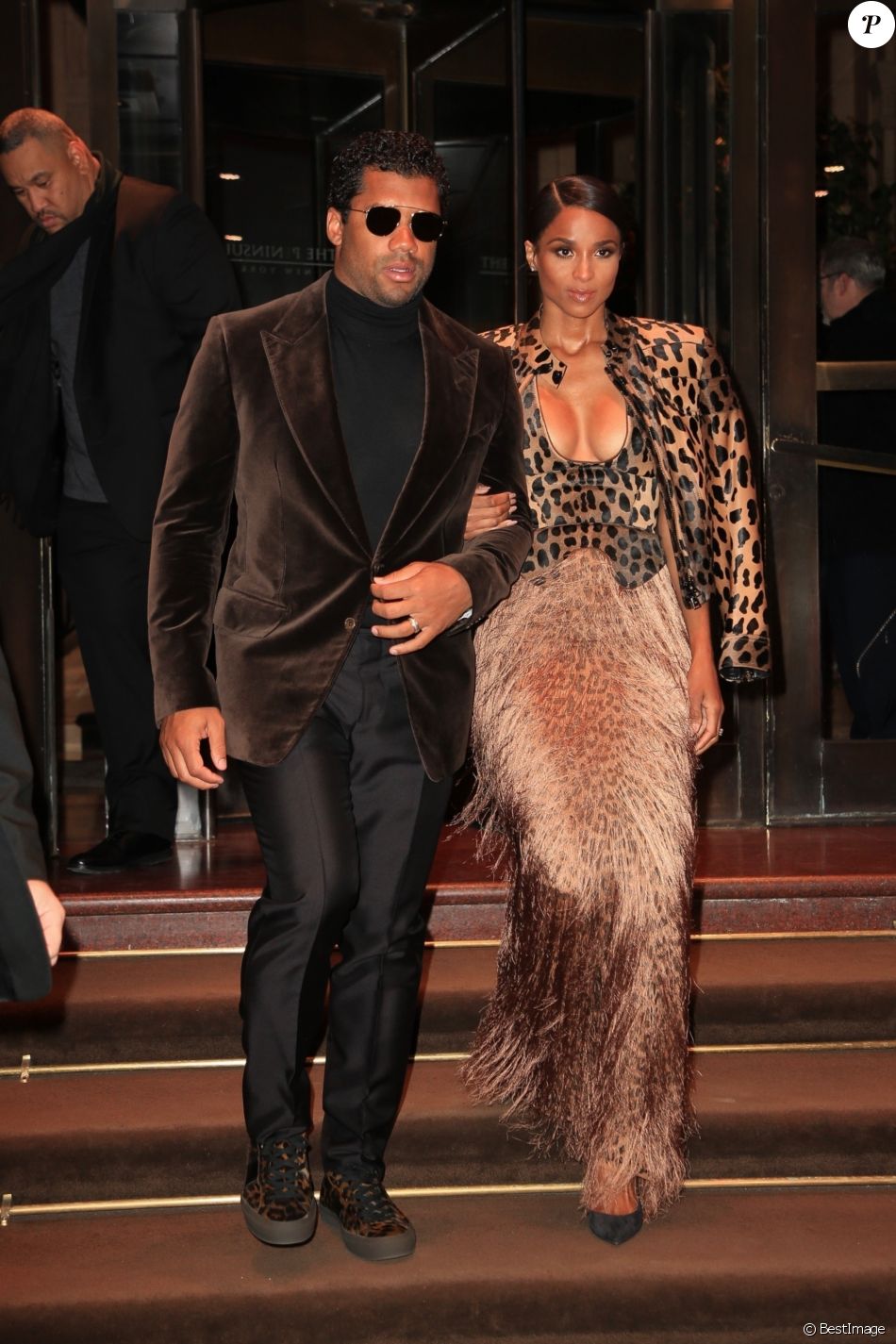 Ciara et Russell Wilson à New York, le 13 mars 2019.