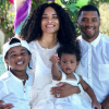 Ciara, Russell Wilson et ses deux enfants. Avril 2018.