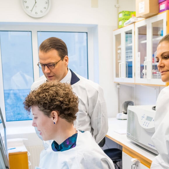 Le prince Daniel et la princesse Victoria de Suède ont visité le "Medicon Village" à Lund, le 30 janvier 2020.