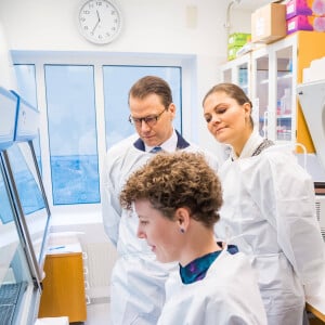 Le prince Daniel et la princesse Victoria de Suède ont visité le "Medicon Village" à Lund, le 30 janvier 2020.